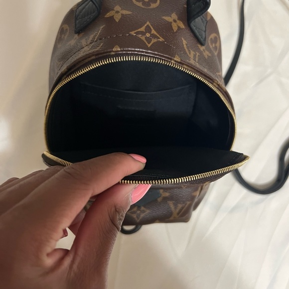 Louis Vuitton Palm Springs Monogram Mini Brown Backpack - Picture 4 of 6